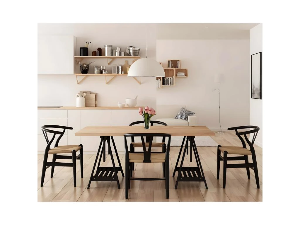 Plateau De Table En Pin 160 X 80 Cm Kit Line 4 Plateau De Table En Pin 160 X 80 Cm Kit Line – Image 2