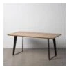 Table De Repas Rectangulaire 170 Cm Bois Massif/Noir - LILIANE -Mobilia Boutique table a manger 12990567