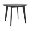 Table Ronde Réno 4 Personnes En Bois Noir D100 Cm -Mobilia Boutique table a manger 13008951