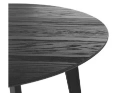 Table Ronde Réno 4 Personnes En Bois Noir D100 Cm -Mobilia Boutique table a manger 13008957