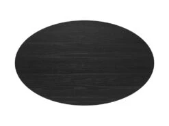 Table Ovale Eddy 6 Personnes En Bois Noir 130 Cm -Mobilia Boutique table a manger 13008965