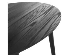 Table Ovale Eddy 6 Personnes En Bois Noir 130 Cm -Mobilia Boutique table a manger 13008967