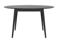 Table Ovale Eddy 6 Personnes En Bois Noir 130 Cm -Mobilia Boutique table a manger 13008969