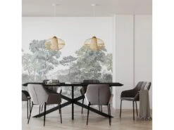 Table Rectangulaire Marvel 8 Personnes En Bois De Teck Recyclé Noir 220 Cm -Mobilia Boutique table a manger 13009361