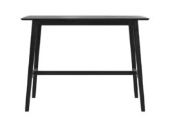 Table De Bar Rectangulaire Buvette 4 Personnes En Bois Noir 120 Cm -Mobilia Boutique table a manger 13010495