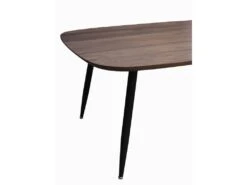 Table De Repas Noyer Massif Et Métal - 200L X 100P -Mobilia Boutique table a manger 13016605