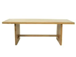 Table à Manger 8 Couverts En Teck - Coloris : Naturel - LENIDA -Mobilia Boutique table a manger 13046343