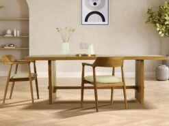 Table à Manger 8 Couverts En Teck - Coloris : Naturel - LENIDA -Mobilia Boutique table a manger 13046355