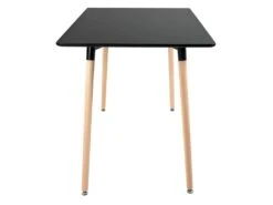 Table Rectangulaire 120 × 70cm Noire PIA - HAPPY GARDEN -Mobilia Boutique table a manger 13088327