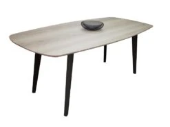 Table De Repas Ovale Massif Et Laqué - 200L X 100P