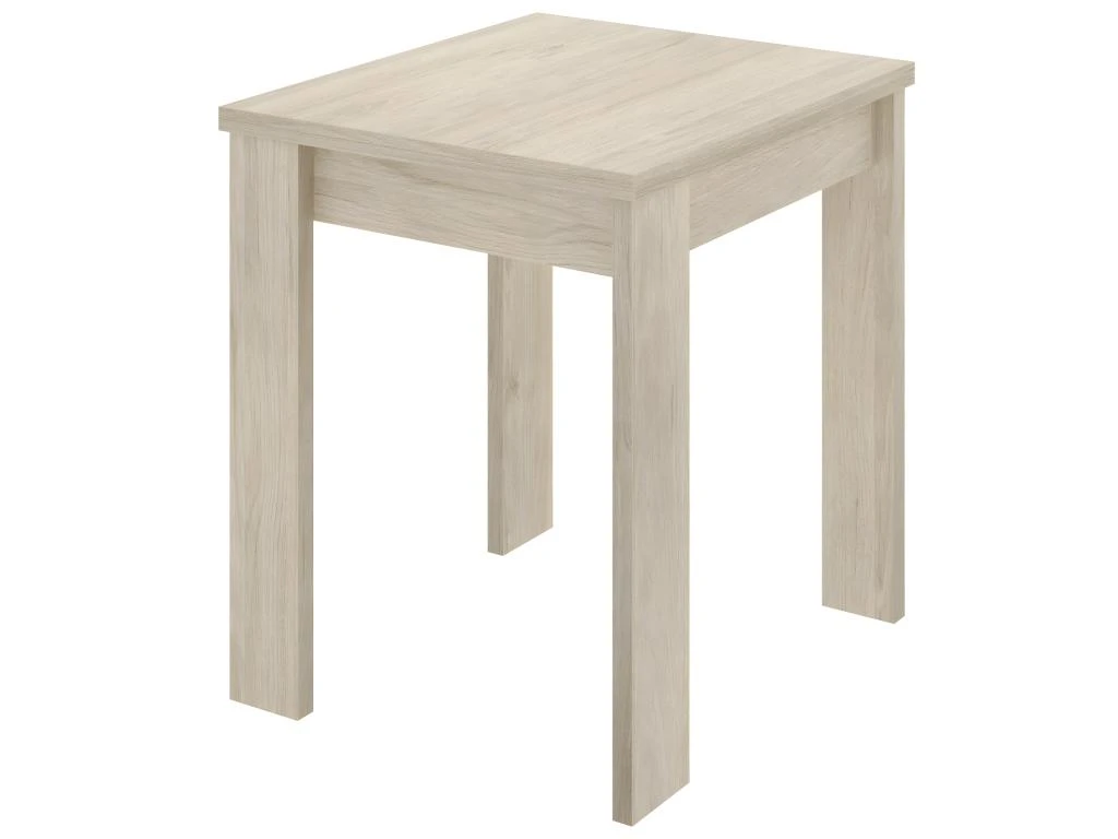 Table Extensible En Panneaux De Particules Mélaminés Coloris Chêne - Longueur 67.1-134.2 X Profondeur 67.1 X Hauteur 77.3-79.2 Cm 3 Table Extensible En Panneaux De Particules Mélaminés Coloris Chêne - Longueur 67.1-134.2 X Profondeur 67.1 X Hauteur 77.3-79.2 Cm