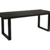 Table à Manger Design Bois Massif NIKO - Table Rectangulaire Noir 200x100 -Mobilia Boutique table a manger 13160061
