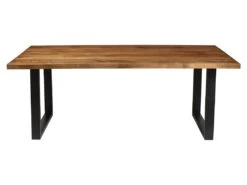 Table à Manger Design Bois Massif NIKO - Table Rectangulaire 200x100 -Mobilia Boutique table a manger 13160075