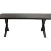 Table à Manger Design Bois Massif GOYA - Table Noir Pied Design 200x100 -Mobilia Boutique table a manger 13160399
