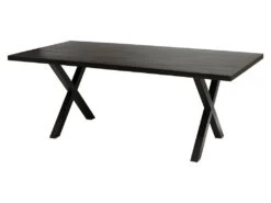 Table à Manger Design Bois Massif GOYA - Table Noir Pied Design 200x100 -Mobilia Boutique table a manger 13160403