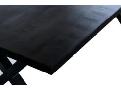 Table à Manger Design Bois Massif GOYA - Table Noir Pied Design 200x100 -Mobilia Boutique table a manger 13160405