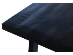 Table à Manger Design Bois Massif NIKO - Table Rectangulaire Noir 180x90 -Mobilia Boutique table a manger 13160415