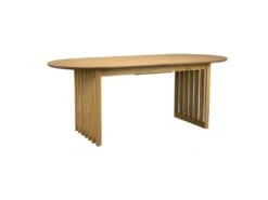 BARLET - Table De Repas Extensible Ovale En Bois De Chêne L 200 11 BARLET - Table De Repas Extensible Ovale En Bois De Chêne L 200 -Mobilia Boutique table a manger 13177247