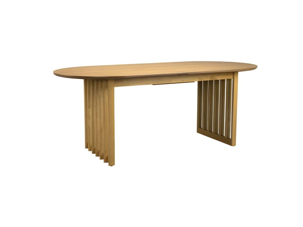 BARLET - Table De Repas Extensible Ovale En Bois De Chêne L 200 7 BARLET - Table De Repas Extensible Ovale En Bois De Chêne L 200 – Image 5