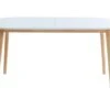 Gurra - Table à Manger Scandinave Extensible 160-200 X 80 Cm - Couleur - Blanc -Mobilia Boutique table a manger 13296543