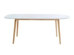 Gurra - Table à Manger Scandinave Extensible 160-200 X 80 Cm - Couleur - Blanc -Mobilia Boutique table a manger 13296553