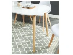 Gurra - Table à Manger Scandinave Extensible 160-200 X 80 Cm - Couleur - Blanc -Mobilia Boutique table a manger 13296555