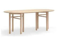 Junco - Table à Manger Ovale En Bois 200x100cm - Couleur - Bois Clair -Mobilia Boutique table a manger 13296671