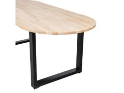 Tablo - Table à Manger Ovale En Bois Piétement En U 220x90cm - Couleur - Bois Clair -Mobilia Boutique table a manger 13297425