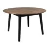 Marseille - Table à Manger Ronde En Bois Ø140cm - Couleur - Bois Foncé / Noir -Mobilia Boutique table a manger 13389871