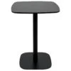 Table Bistrot Design Plateau Carré Pied Fixe SILA (Noir) 1 Table Bistrot Design Plateau Carré Pied Fixe SILA (Noir) -Mobilia Boutique table a manger 13435815