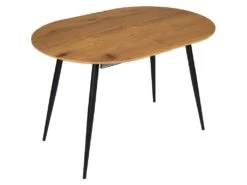 Table Repas Extensible En Métal Et Bois 4 à 6 Personnes