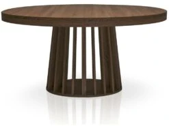 Table Ovale Extensible Eliza Bois Noisette