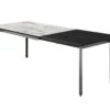 Table à Manger Extensible 4 à 10 Couverts En Céramique Et Métal - Effet Marbre Gris Et Noir - CARMONI 1 Table à Manger Extensible 4 à 10 Couverts En Céramique Et Métal - Effet Marbre Gris Et Noir - CARMONI -Mobilia Boutique table a manger 14290645