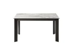 Table à Manger Extensible 4 à 10 Couverts En Céramique Et Métal - Effet Marbre Gris Et Noir - CARMONI 17 Table à Manger Extensible 4 à 10 Couverts En Céramique Et Métal - Effet Marbre Gris Et Noir - CARMONI -Mobilia Boutique table a manger 14290647