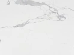 Table à Manger 8 Couverts En Céramique Et Métal - Effet Marbre Blanc Et Noir - MIRESA -Mobilia Boutique table a manger 14290711