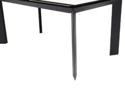 Table à Manger Extensible 6 à 8 Couverts En Céramique Et Métal - Effet Marbre Blanc Et Noir - DAXELA -Mobilia Boutique table a manger 14290749