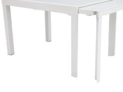 Table à Manger Extensible 4 à 14 Couverts En Verre Trempé Et Métal - Blanc - CHELDY 27 Table à Manger Extensible 4 à 14 Couverts En Verre Trempé Et Métal - Blanc - CHELDY -Mobilia Boutique table a manger 14290807