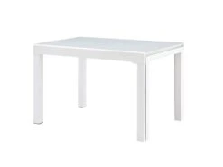Table à Manger Extensible 4 à 14 Couverts En Verre Trempé Et Métal - Blanc - CHELDY 18 Table à Manger Extensible 4 à 14 Couverts En Verre Trempé Et Métal - Blanc - CHELDY -Mobilia Boutique table a manger 14290821
