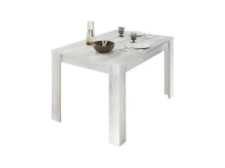 Table De Repas Rectangulaire Pin Blanc - LUBIO