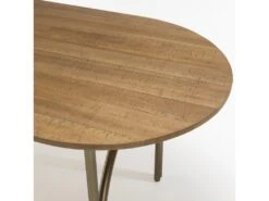 YSEULT - Table à Manger Ovale 4 Personnes 160x80cm Bois Peuplier Couleur Naturelle -Mobilia Boutique table a manger 14656943