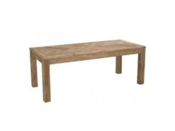 ANDRIAN - Table à Manger Rectangulaire Marron 200x90cm Bois Pin Recyclé -Mobilia Boutique table a manger 14694601