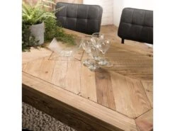 ANDRIAN - Table à Manger Rectangulaire Marron 200x90cm Bois Pin Recyclé -Mobilia Boutique table a manger 14694603