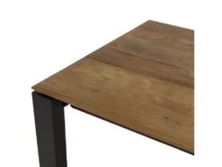 MADISON - Table à Manger Rectangulaire Extensible 220/320cm Bois Teck Recyclé Pieds Métal Noir -Mobilia Boutique table a manger 14694617
