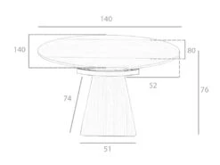 Table à Manger Extensible 1081 ANGEL CERDA -Mobilia Boutique table a manger 14720439