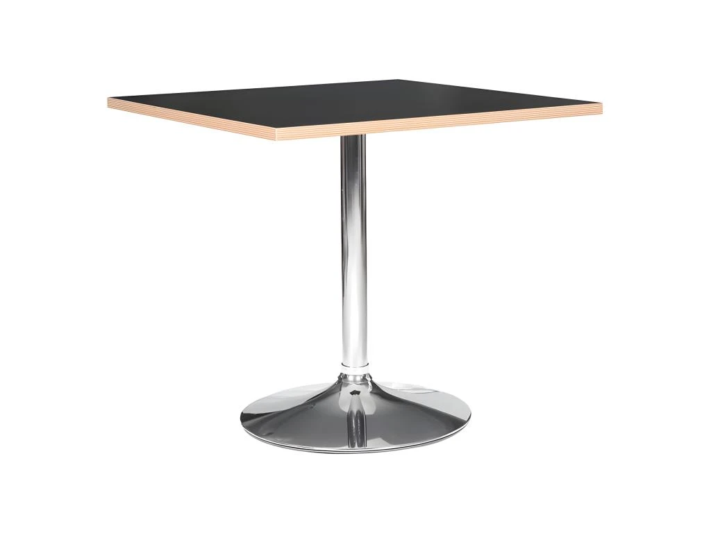 Table De Repas Déco "Horacio" 74cm Argent & Noir 3 Table De Repas Déco "Horacio" 74cm Argent & Noir