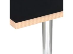 Table De Repas Déco "Horacio" 74cm Argent & Noir 7 Table De Repas Déco "Horacio" 74cm Argent & Noir -Mobilia Boutique table a manger 15187109