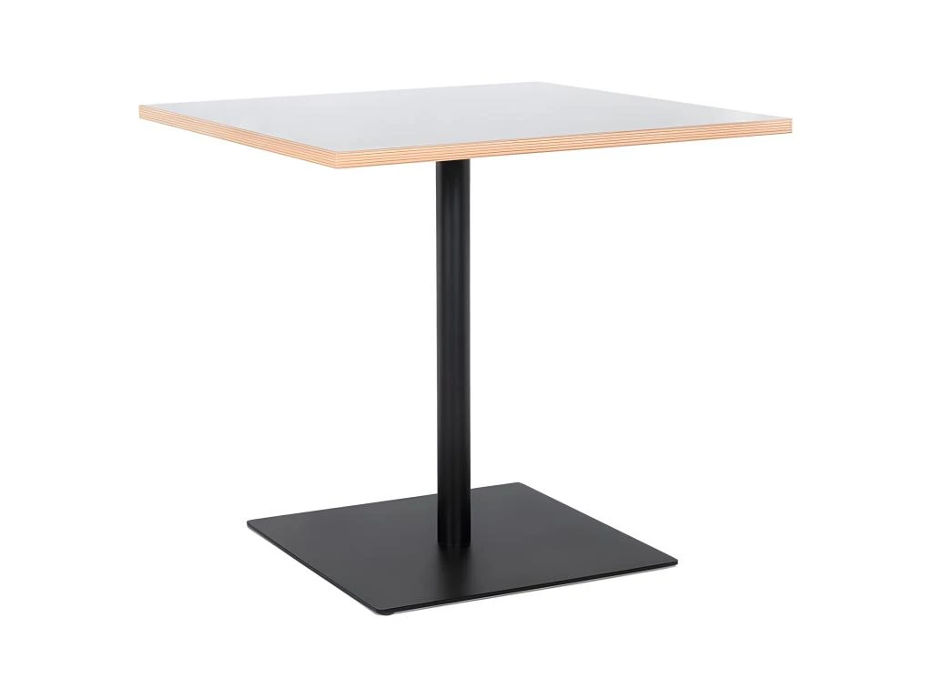 Table De Repas Carrée "Polanzia" 80cm Blanc & Noir 3 Table De Repas Carrée "Polanzia" 80cm Blanc & Noir