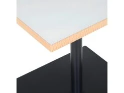 Table De Repas Carrée "Polanzia" 80cm Blanc & Noir 7 Table De Repas Carrée "Polanzia" 80cm Blanc & Noir -Mobilia Boutique table a manger 15187307