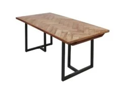 Table De Repas En Bois "Ridoma" 180cm Marron -Mobilia Boutique table a manger 15187331