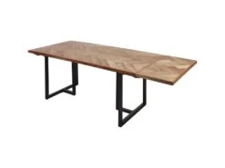 Table De Repas En Bois "Ridoma" 180cm Marron -Mobilia Boutique table a manger 15187335